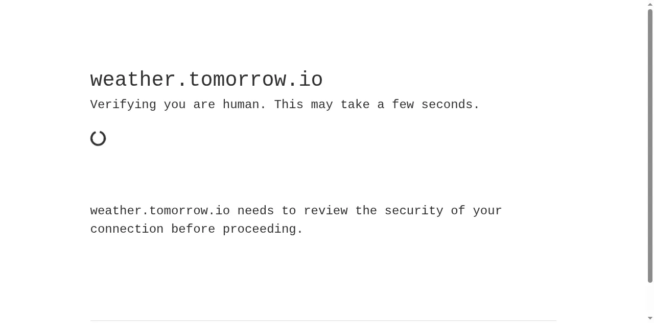 Preview of weather.tomorrow.io