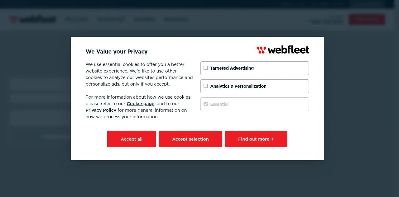 Preview of webfleet.com