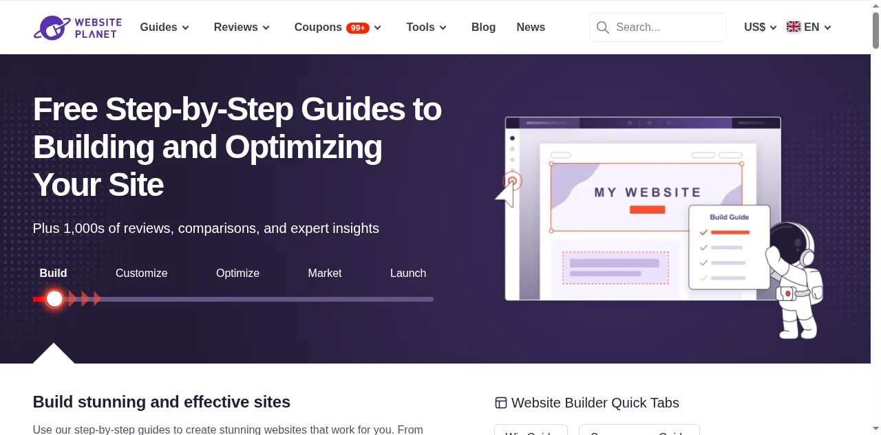 Preview of websiteplanet.com