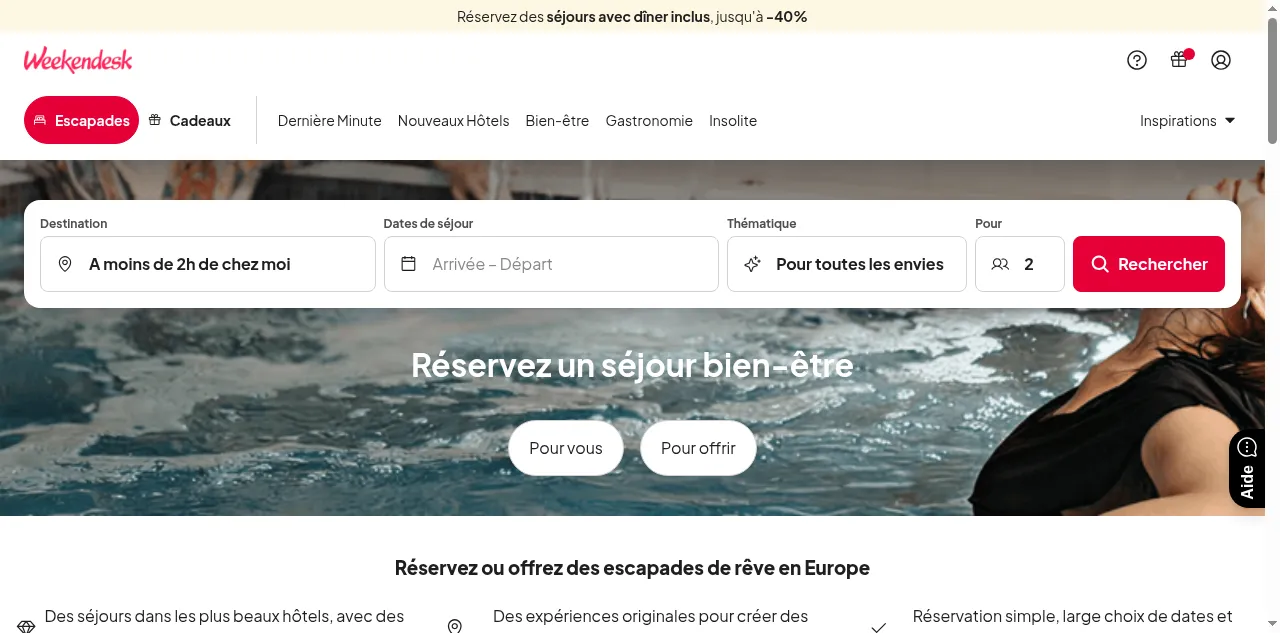 Preview of weekendesk.fr