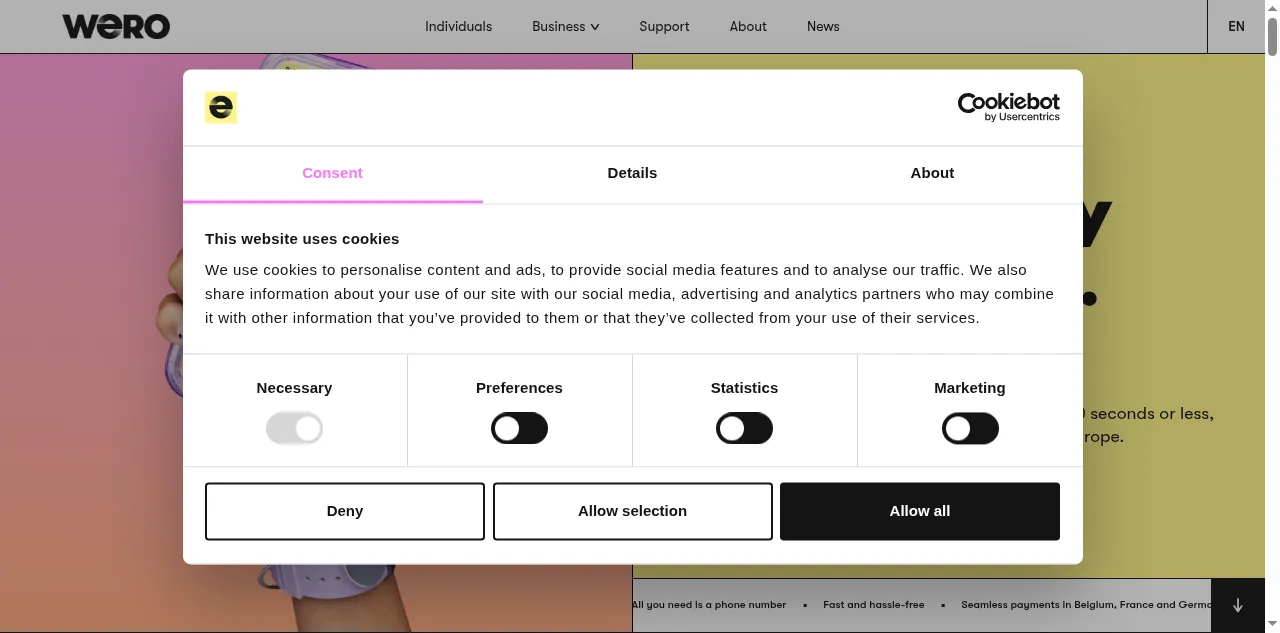Preview of wero-wallet.eu