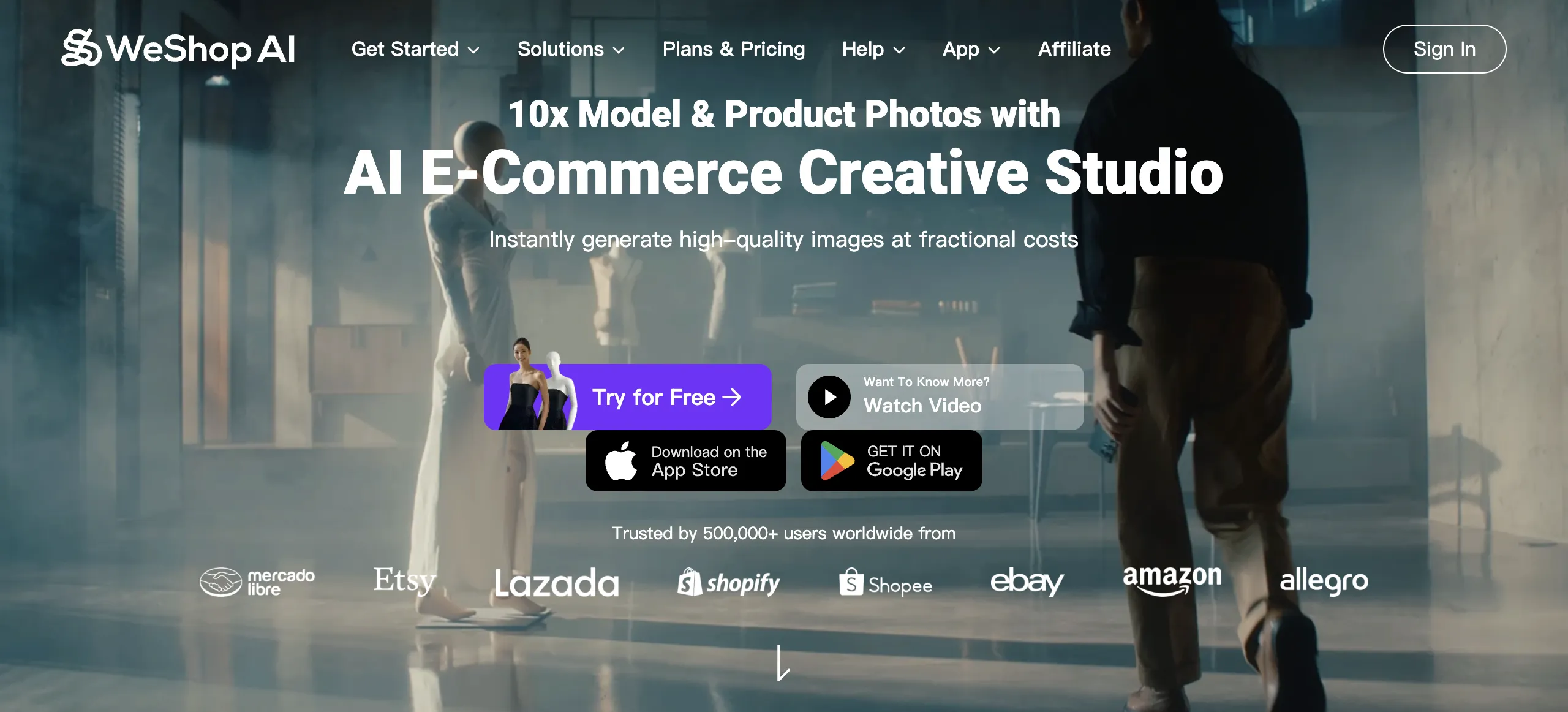 Preview of weshop.ai