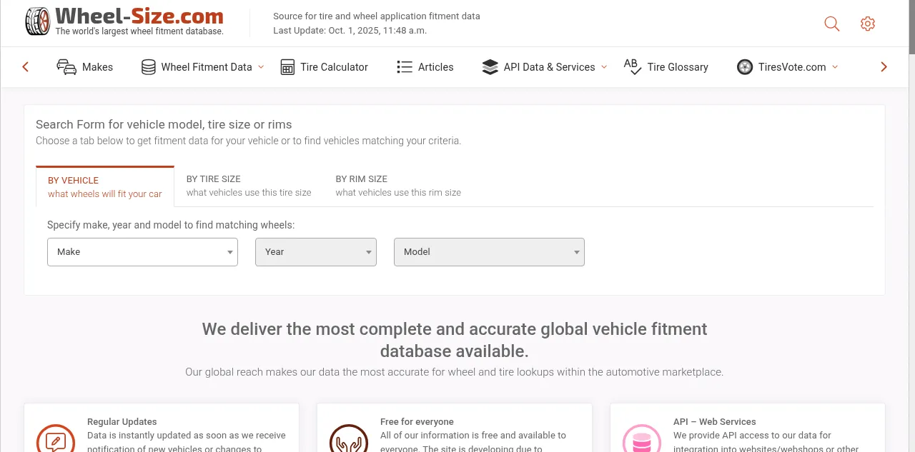 Preview of wheel-size.com