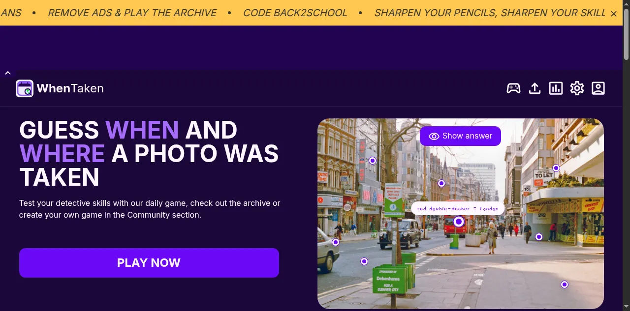 Preview of whentaken.com