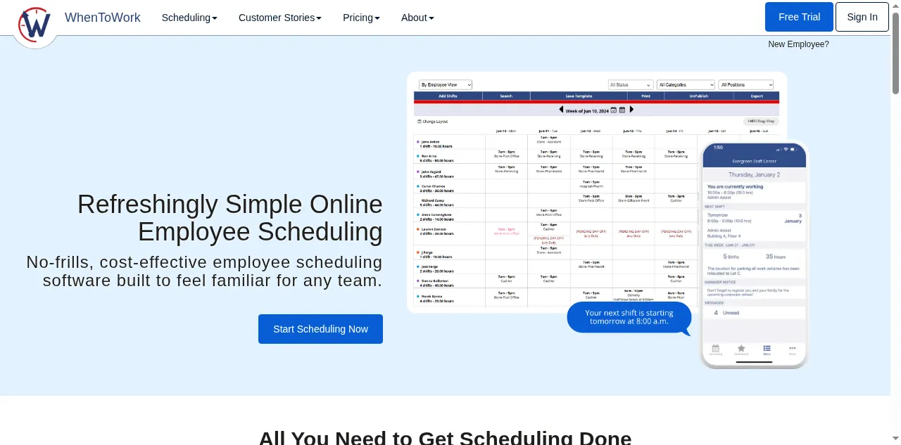 Preview of whentowork.com