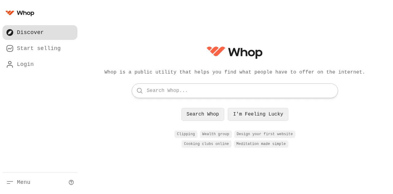 Preview of whop.com