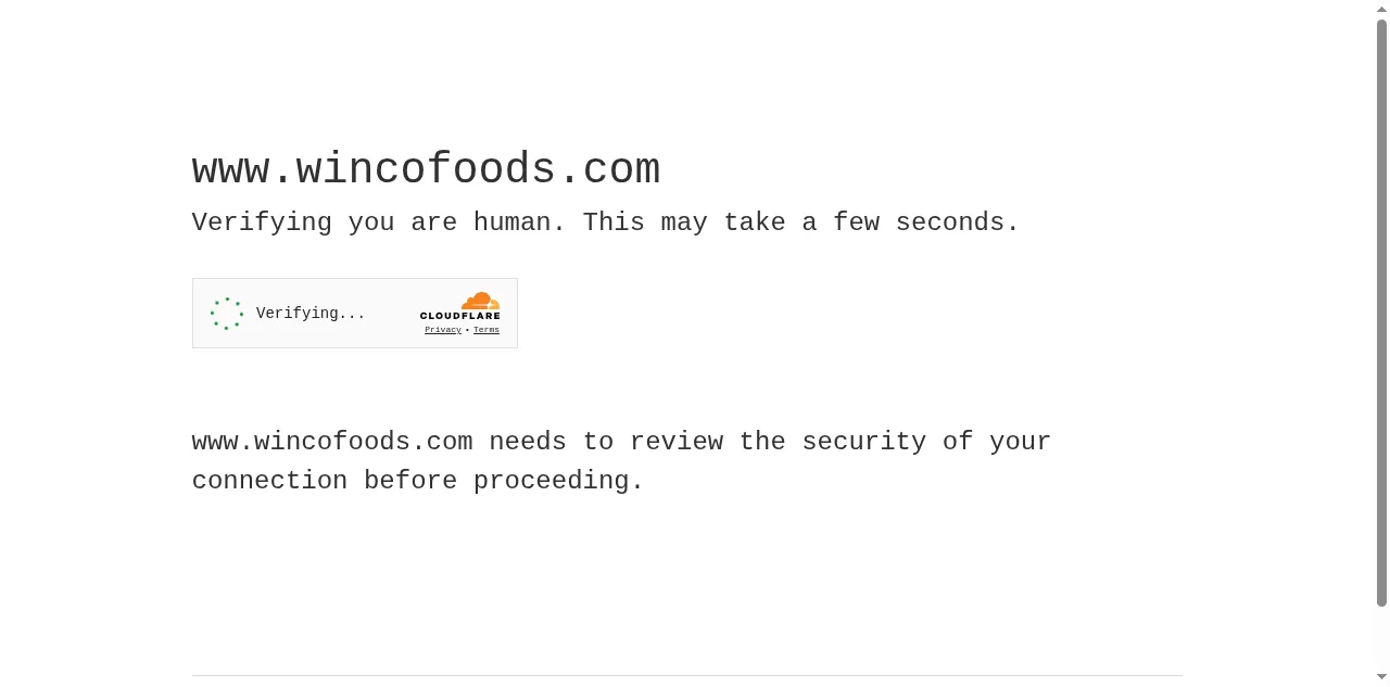 Preview of wincofoods.com