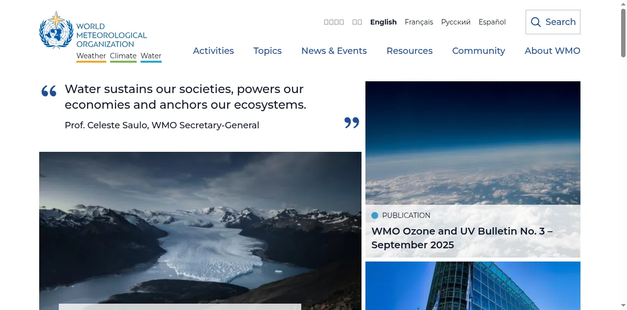 Preview of wmo.int