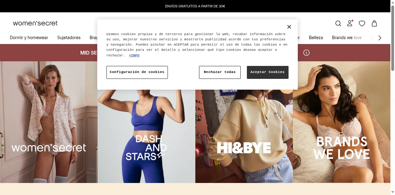 Preview of womensecret.com