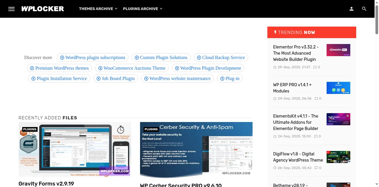 Preview of wplocker.com
