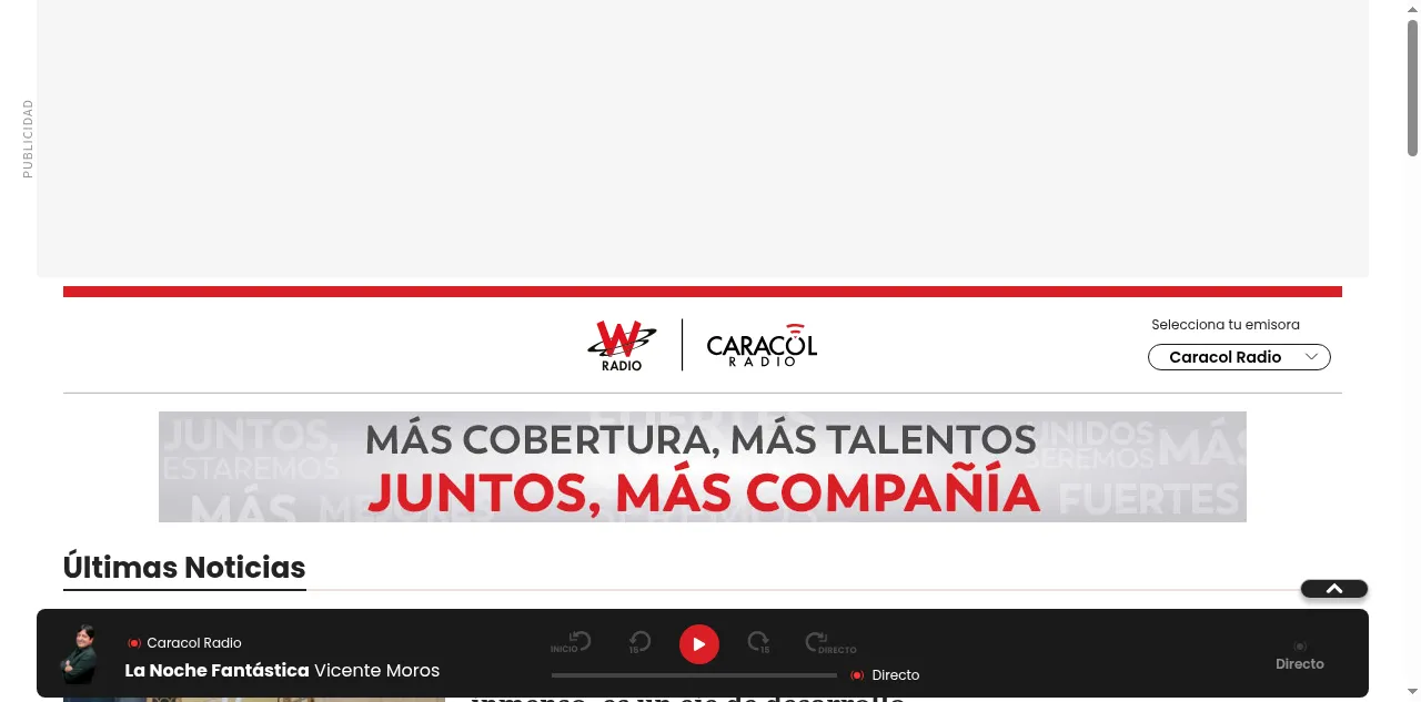 Preview of wradio.com.co