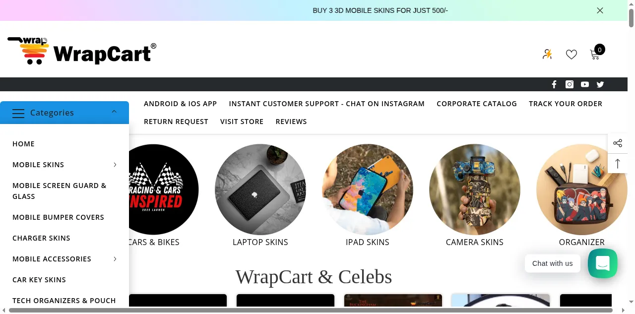 Preview of wrapcart.com