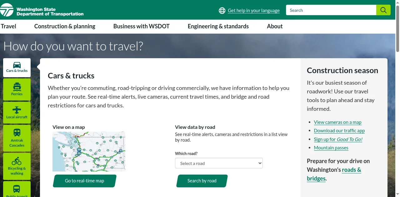 Preview of wsdot.com