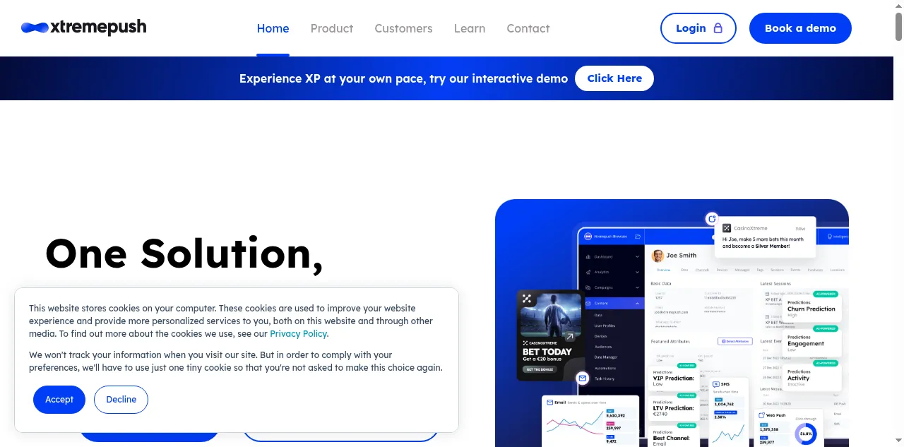 Preview of xtremepush.com