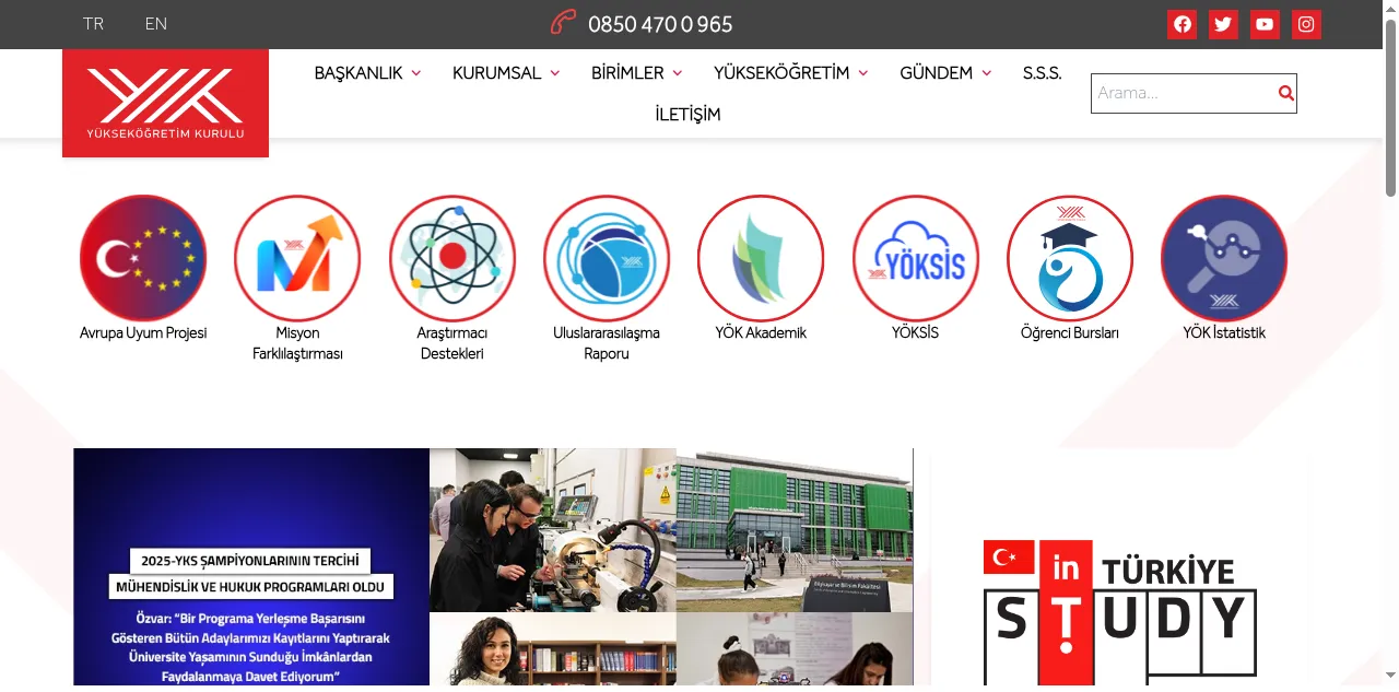 Preview of yok.gov.tr