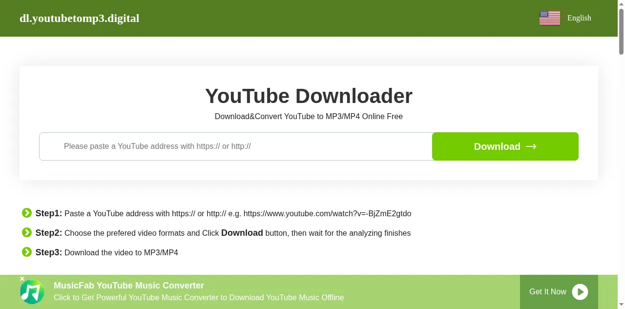 Preview of youtubetomp3.digital
