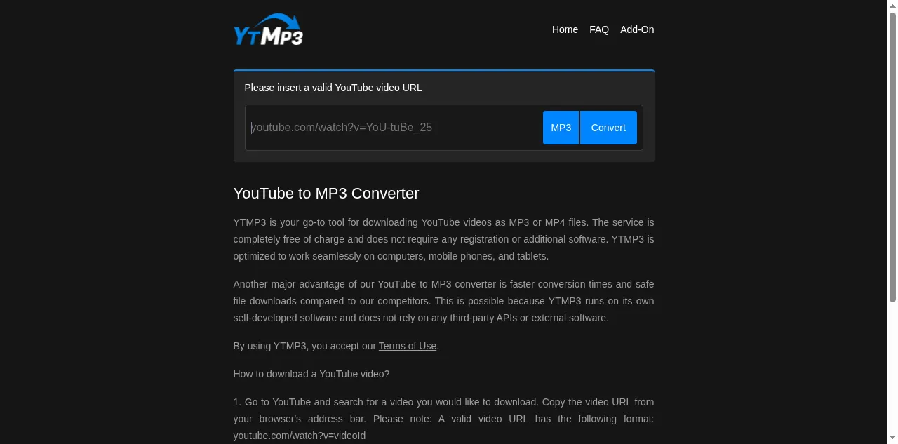 Preview of ytmp3.as