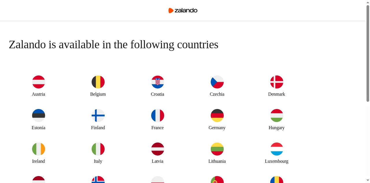 Preview of zalando.com