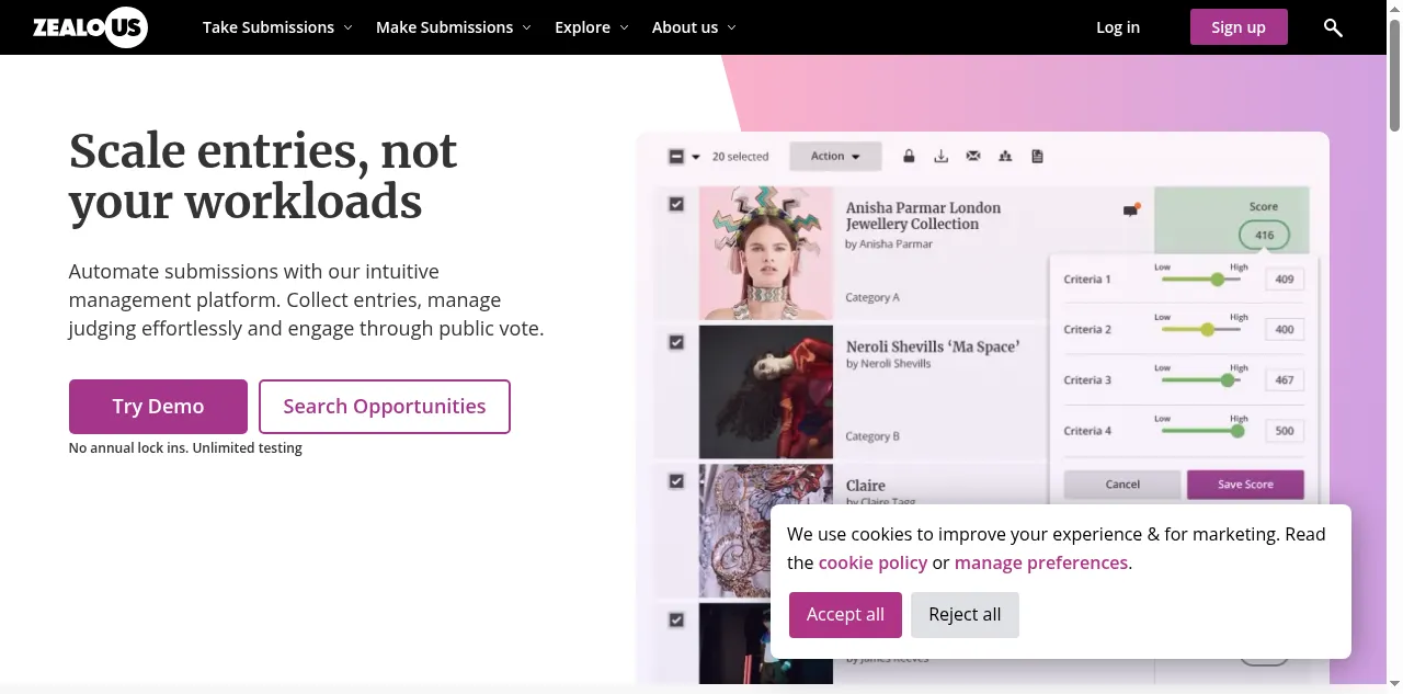 Preview of zealous.co