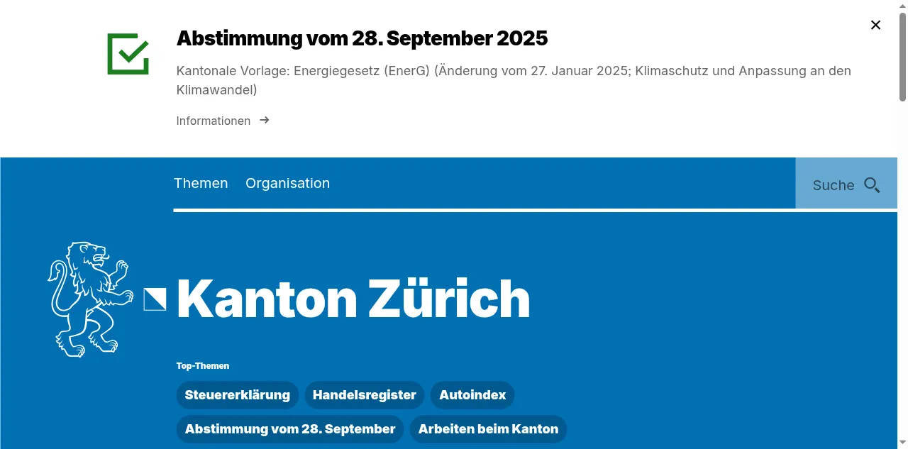 Preview of zh.ch