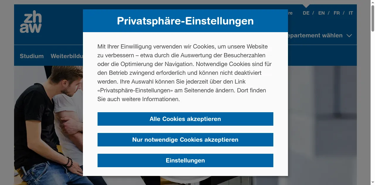 Preview of zhaw.ch