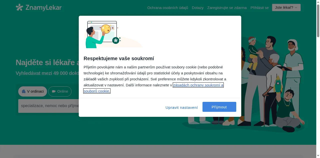 Preview of znamylekar.cz