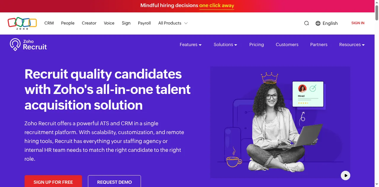 Preview of zohorecruit.eu